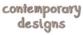 contemporatry designs text